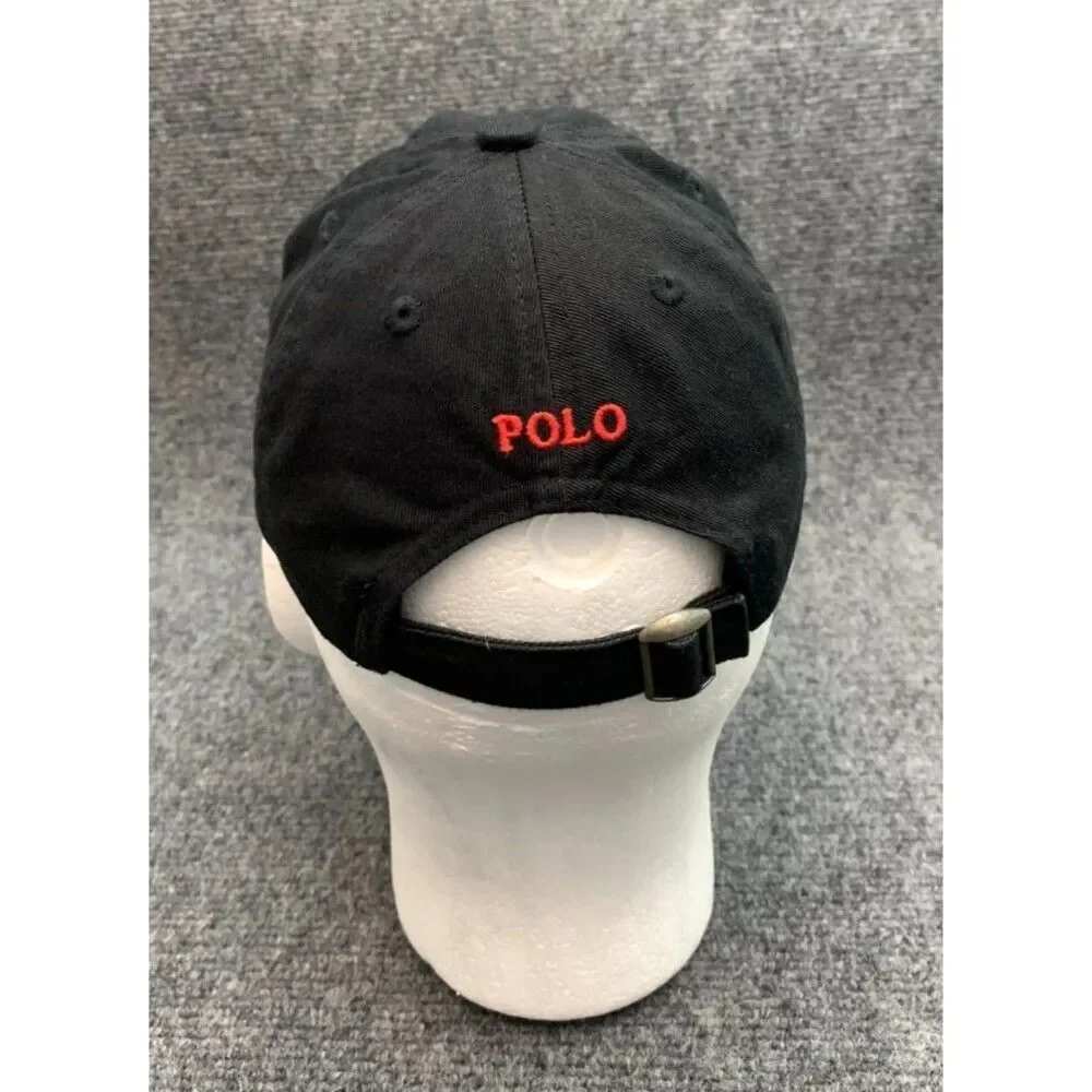 Polo Ralph Lauren Cap Hat Kids 2T-4T Sport Black Adjustable Preppy Cotton Twill